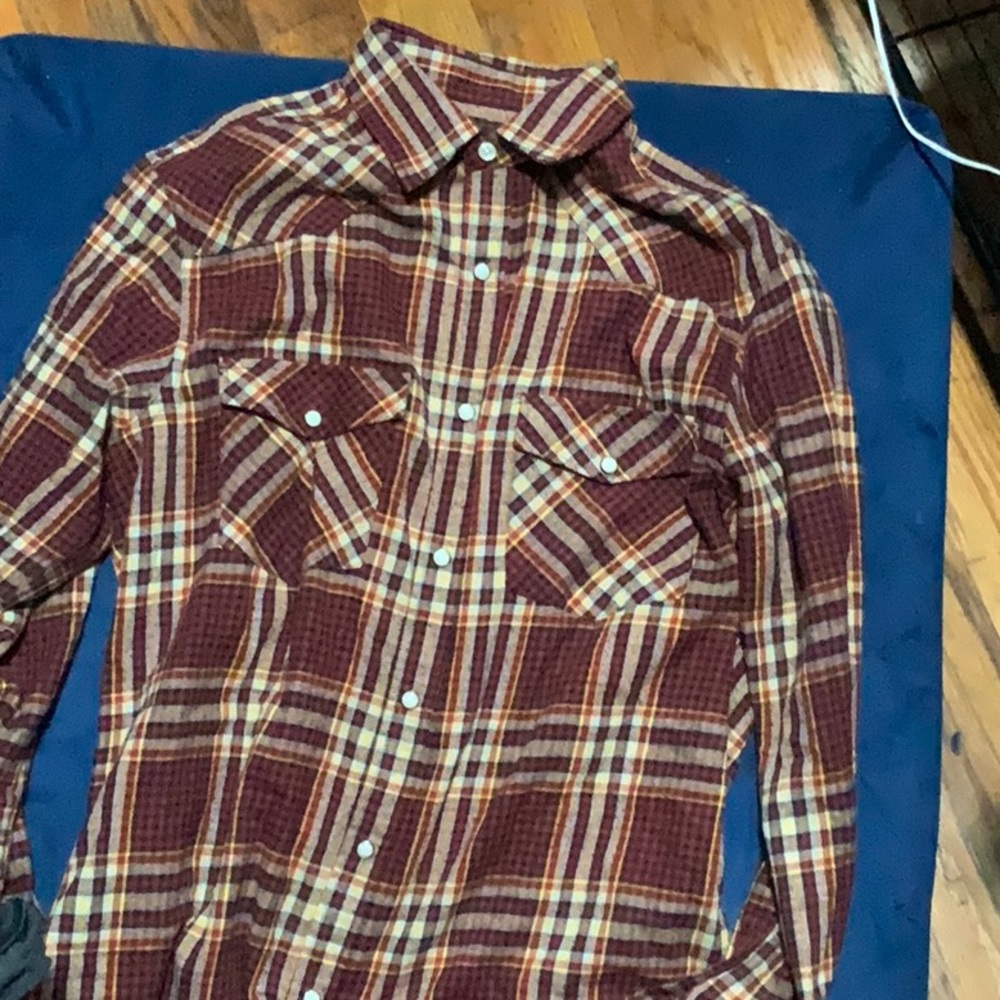 Pashartuk shirt plaid collar size medium men’s